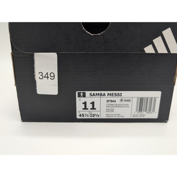 Adidas Samba Messi JP7844 Light Pink Black Men's 11 New With Box & Tags - Picture 16 of 16